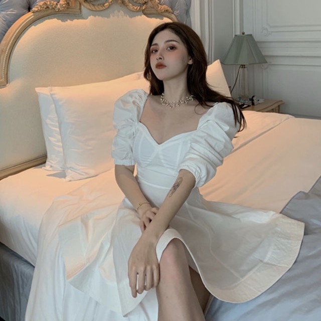 Đầm váy xoè tay lỡ 2 màu (kèm hình thật) | BigBuy360 - bigbuy360.vn