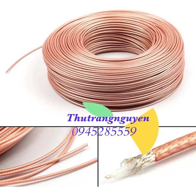 Dây cáp tín hiệu rg178 mạ bạc