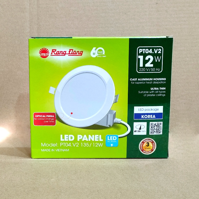 Đèn LED Panel tròn Rạng Đông PT04 V2 135 12W