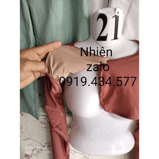 TAY ÁO Ủ KEM MAY 2 LỚP