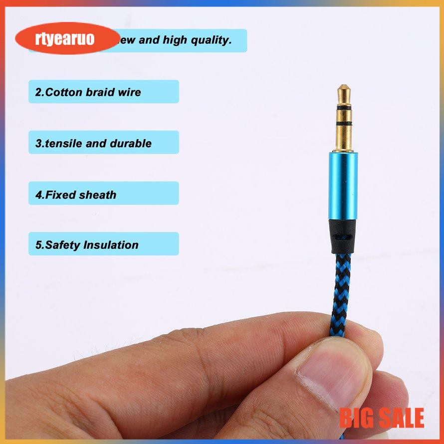 Dây cáp âm thanh bằng hợp kim nhôm với cổng AUX 3.5mm bền bỉ chất lượng cao