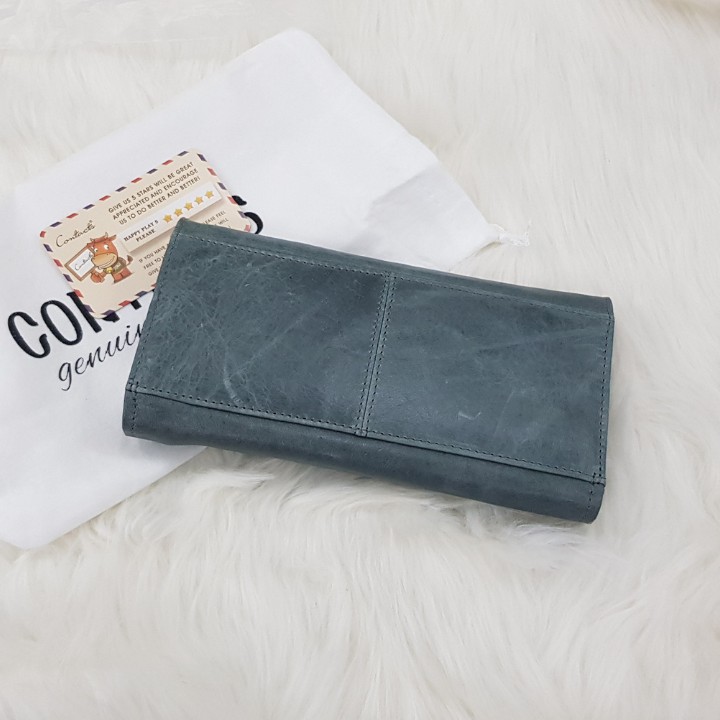 2020 Contacts Women Wallet Genuine Leather C2147 I Bảo Hành 2 Năm I Bóp Ví Đứng Dài Cầm Tay Da Ngựa Điên I Nam Nữ I | BigBuy360 - bigbuy360.vn