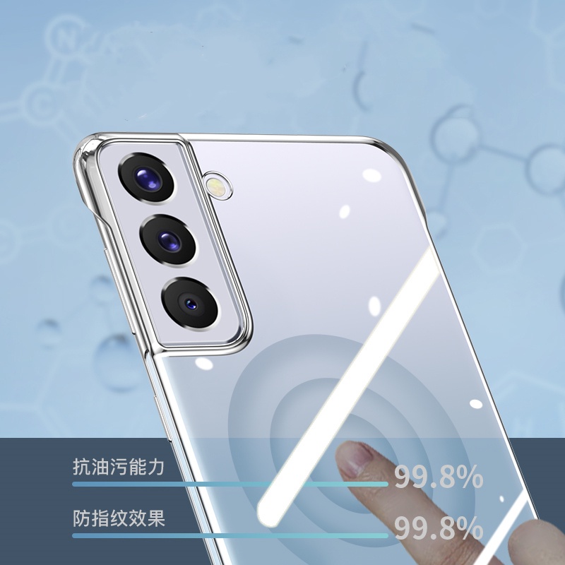 Ốp Điện Thoại Nhựa Cứng Trong Suốt Không Viền Cho Samsung Galaxy S23 S22 Plus S21 Ultra S21 FE Note 20 Ultra S20 Plus