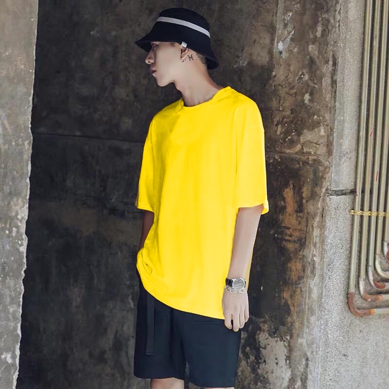 Áo thun trơn tay lỡ Unisex JPA basic tee mùa hè phông trơn nam nữ oversize form rộng đường phố phong cách Hàn Quốc