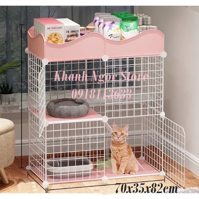 &lt;Tặng Dây Rút,Búa Gỗ,Cầu Thang&gt;Combo chuồng Mèo 2 Tầng tự lắp ghép nhiều mẫu mã , màu sắc , dễ dàng lắp ghép .