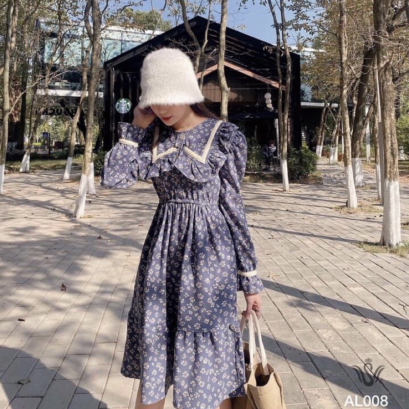 Vintage nhung tăm dài tay cho nàng xuống phố
