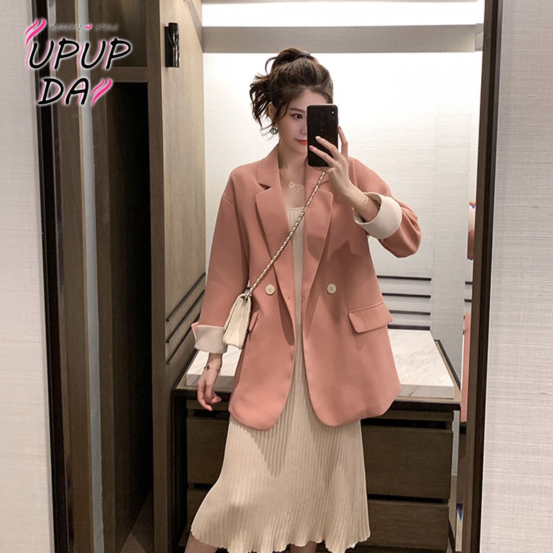 Áo Khoác Blazer Thời Trang Thanh Lịch Cho Nữ👗👗Áo Khoác Nữ Kiểu Dáng Trẻ Trung Năng Động📣📣Áo Khoác Vest Dáng Rộng Phối Hai Hàng Nút Thời Trang Xuân Thu Hàn Quốc Cho Nữ | BigBuy360 - bigbuy360.vn