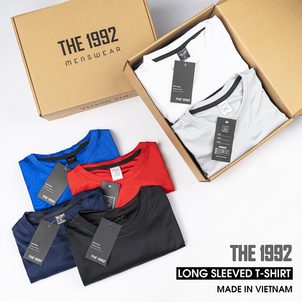 Áo thun tay dài THE 1992 Giữ nhiệt thể thao nam 2C