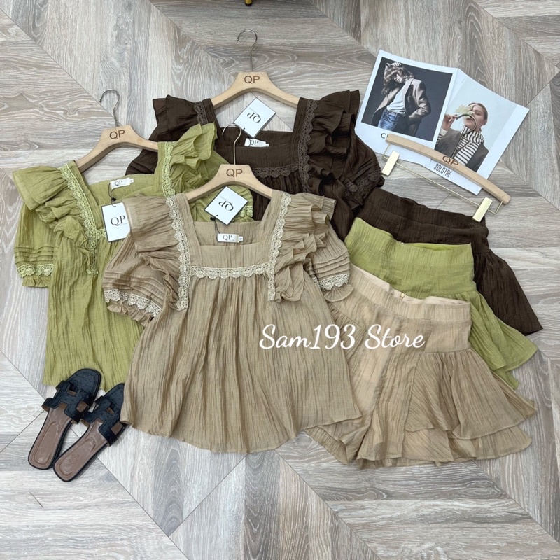 SET BỘ TƠ PHỐI BÈO TIỂU THƯ CHẤT SIÊU ĐẸP