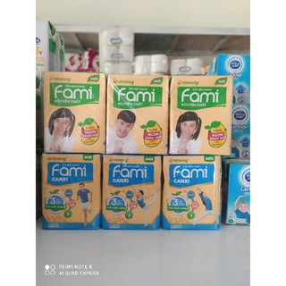 Sữa đậu nàng Fami Canxi/Nguyên chất lốc 6 hộp