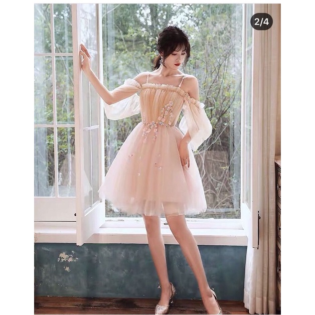 ❤️váy hồng tiểu thư❤️