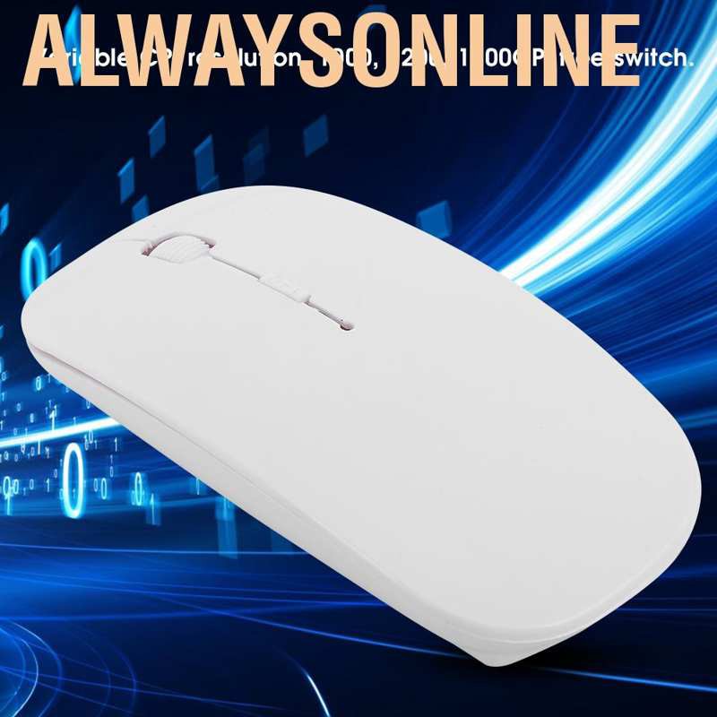 Alwaysonline Wireless Mouse Office Business Laptop Desktop Computer Tablet Portable Mice 2.4G