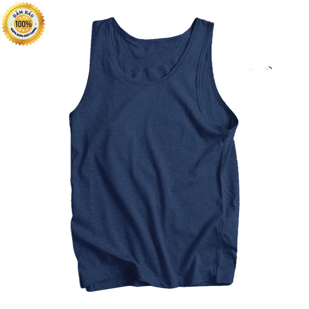Áo thun ba lỗ nam cao cấp TTGShcmFASHION xanh đen