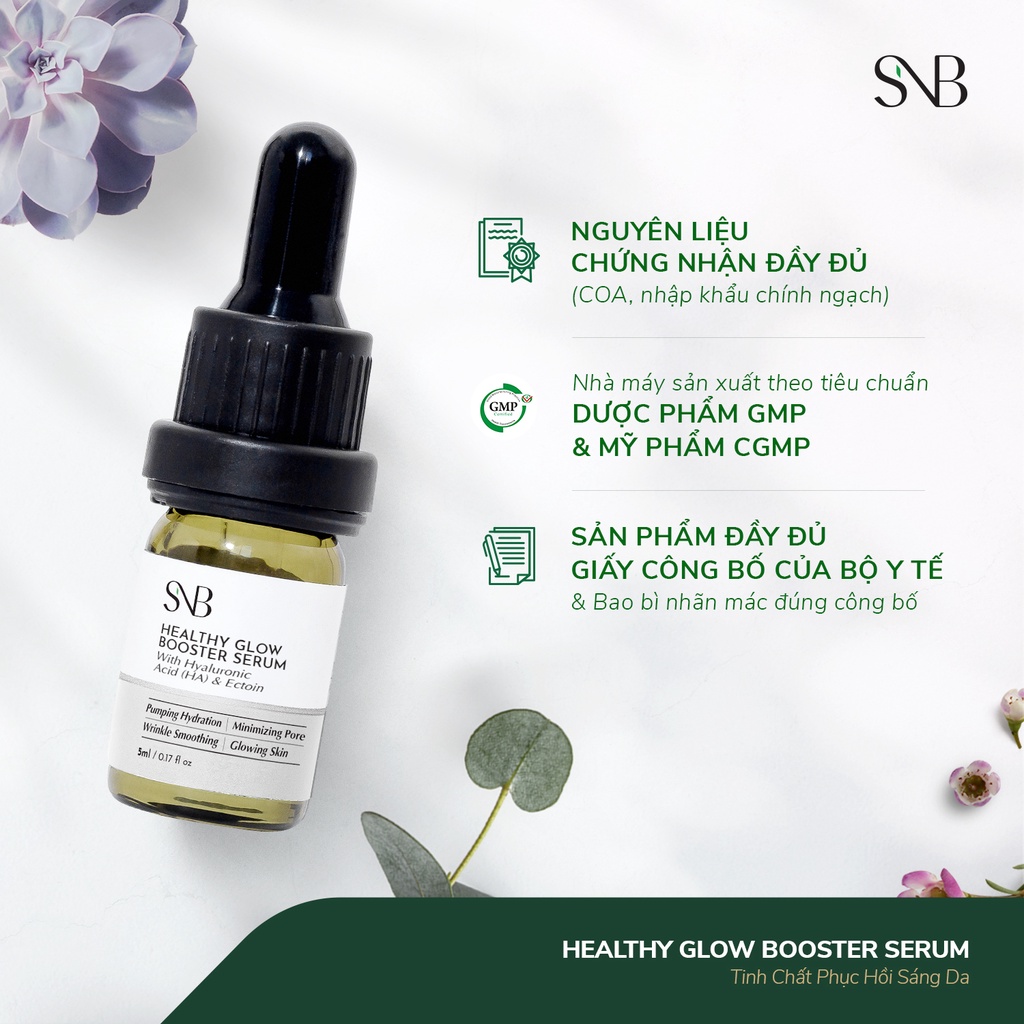 Tinh Chất Phục Hồi Sáng Da SNB HEALTHY GLOW BOOSTER SERUM Phục Hồi Da Căng Mọng 5ml