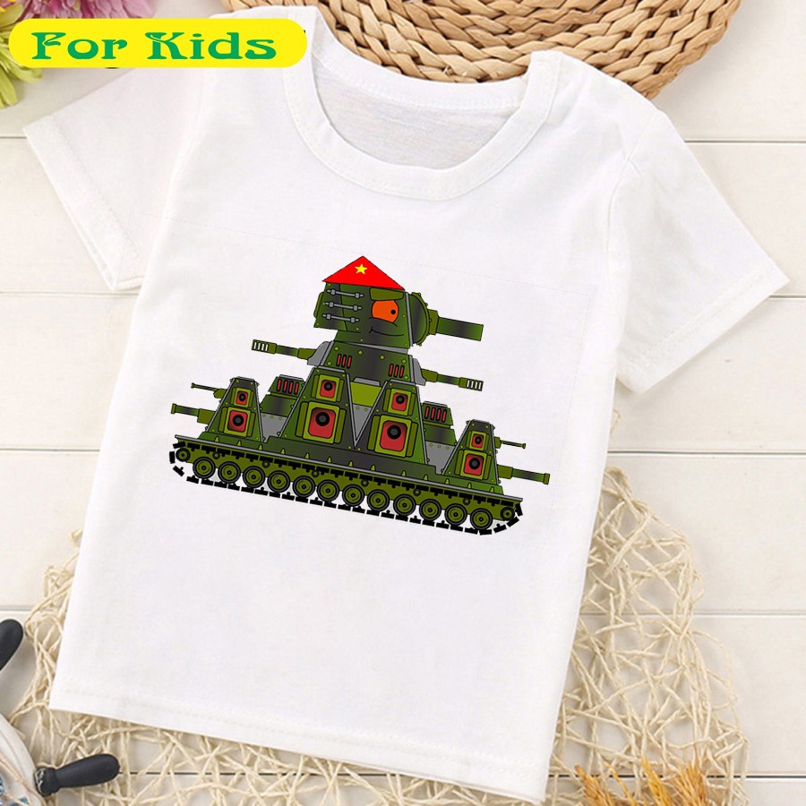 In áo hình xe tăng - in áo phim hoạt hình xe tăng đẹp - mã 17 có size trẻ em