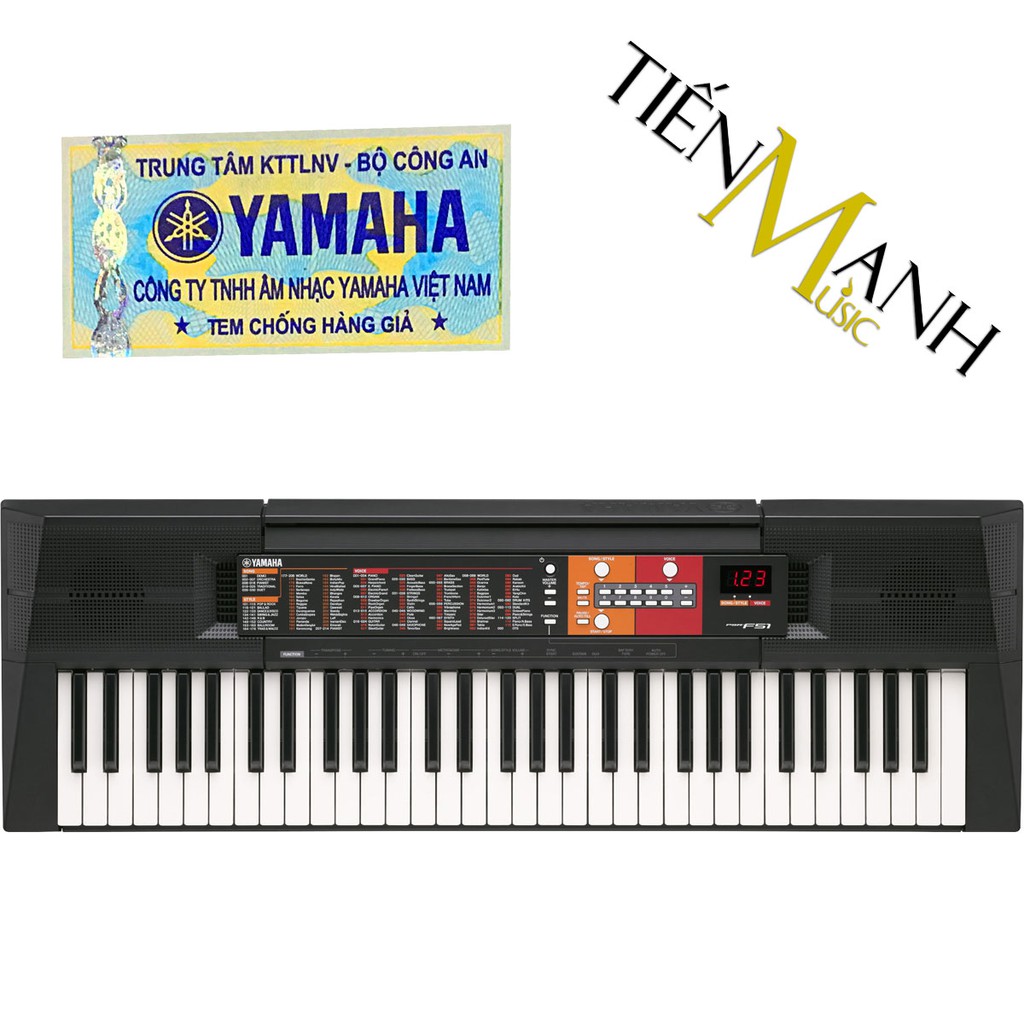 Bộ Đàn Organ Yamaha PSR-F51 - Keyboard PSR F51 - Đàn, Chân, Bao, Nguồn 100% Chính hãng - Có tem chống hàng giả bộ CA