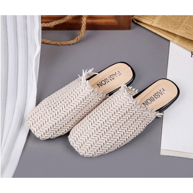 FREESHIP 99K TOÀN QUỐC_Dép Mules đầu tròn mới 2019 Sunnie Shoes