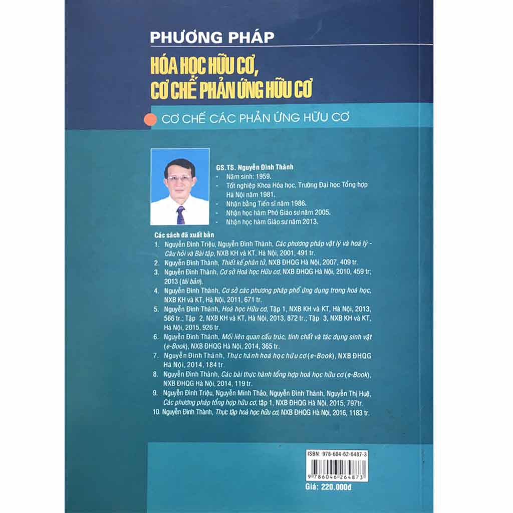 Sách Phương Pháp Hóa Học Hữu Cơ Cơ Chế Phản Ứng Hữu Cơ (Tập 2)