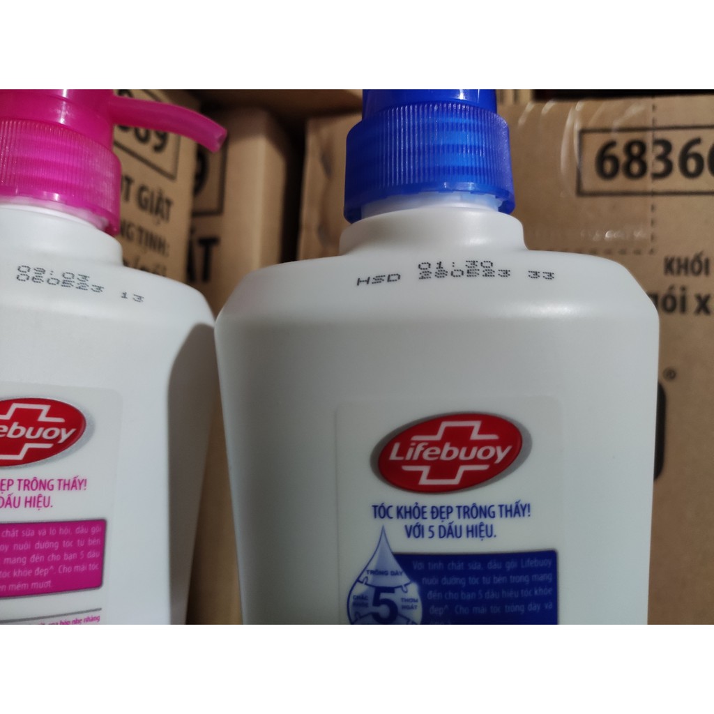 Dầu gội Lifebuoy Tóc Dày Óng Ả Xanh và Tóc Mềm Mượt Hồng 640g 640 g | BigBuy360 - bigbuy360.vn