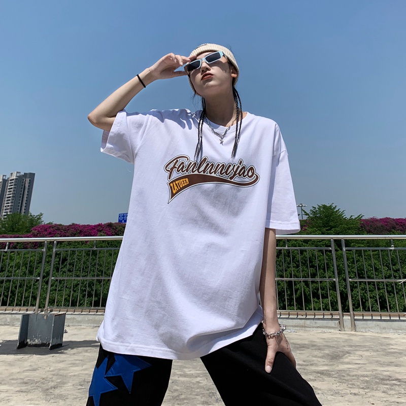 Áo phông form rộng unisex Yinxx thun tay lỡ nam nữ màu be cổ tròn oversize ATL36