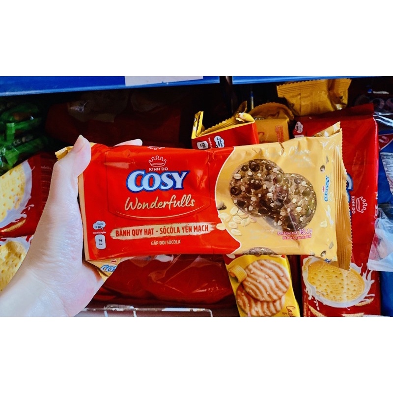 BÁNH QUY COSY SOCOLA YẾN MẠCH GÓI 80G/163,2G