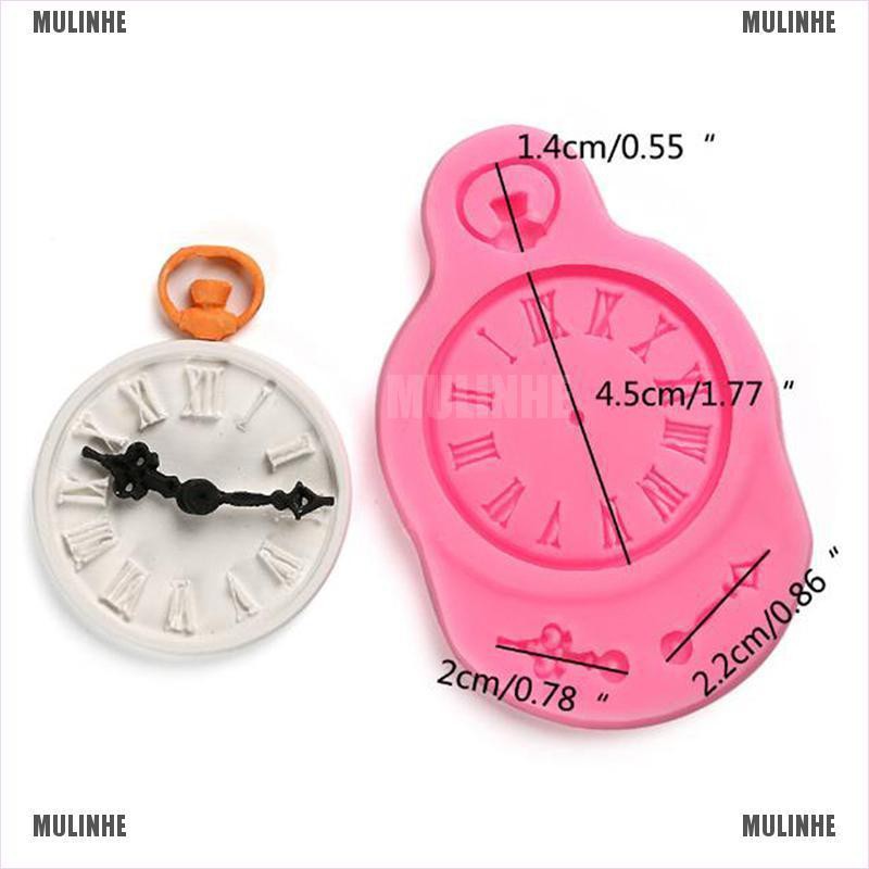 1 Khuôn Silicone Tạo Hình Đồng Hồ Làm Bánh Kẹo