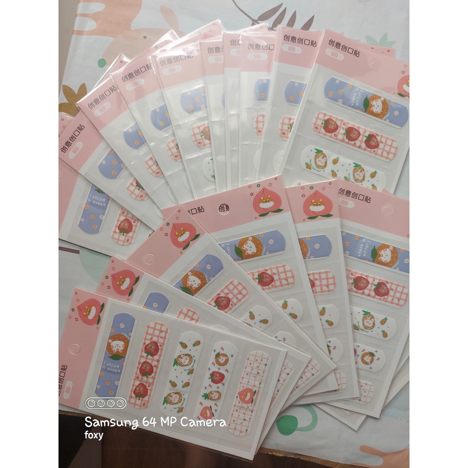 Băng keo cá nhân xấp 5 miếng hoạt hình cute