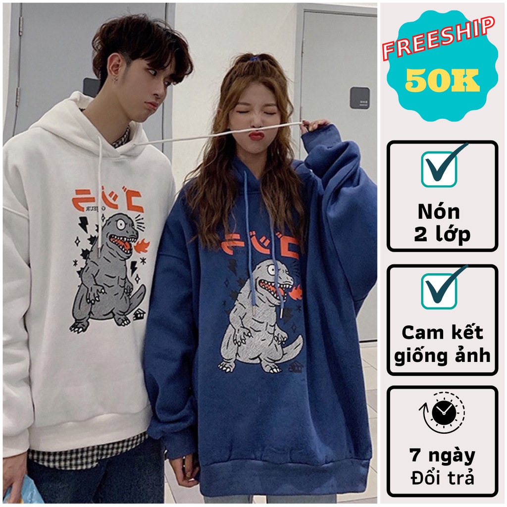 [ Video Thật ] Áo hoodie nam nữ ( KHỦNG LONG NHIỀU MÀU ) Áo Khoác Hoodie nam nữ cực độc cực chất FREE SIZE DƯỚI 65KG T-S