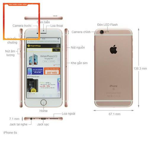 ⚡️Điện Thoại iPhone 6s Quốc Tế 16Gb - 32Gb - 64Gb mới 99%