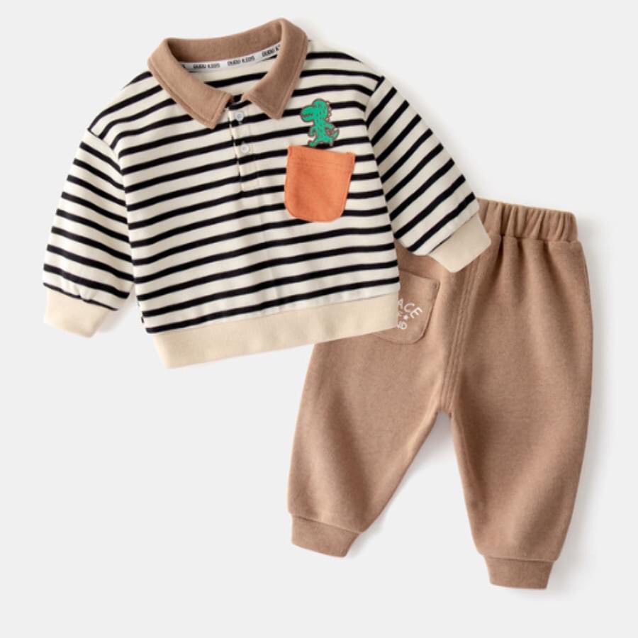 Bộ Nỉ Cho Bé Trai Và Bé Gái, Bộ Quần Áo Thu Đông Trẻ em Cao Cấp Cân Nặng Từ 7-28kg BETHOKIDS