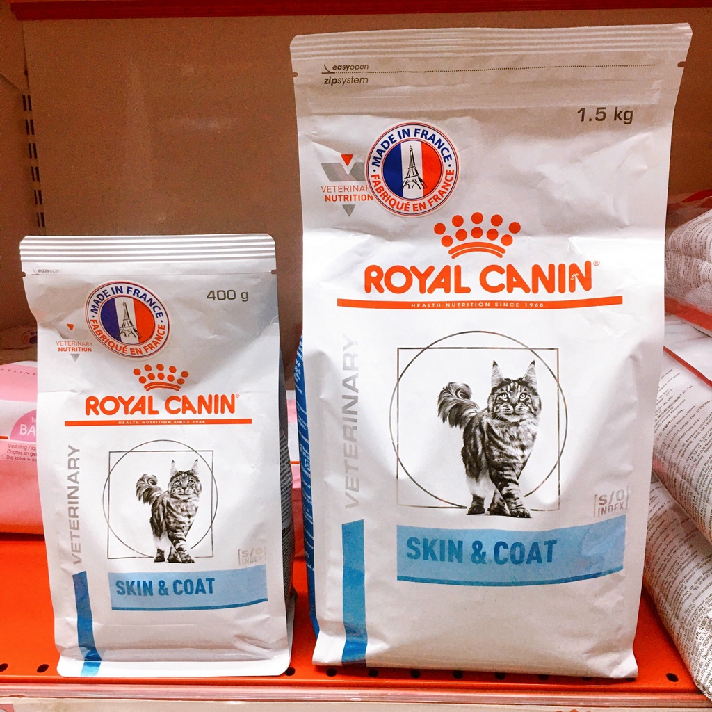 Royal Canin Cat Skin &amp; Coat Thức Ăn Hỗ Trợ Mèo Viêm Da, Rụng Lông
