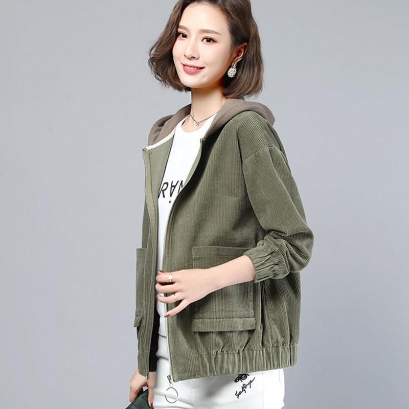 Áo Hoodie Nhung Kẻ Phong Cách Hàn Quốc Thời Trang Dành Cho Nữ | BigBuy360 - bigbuy360.vn