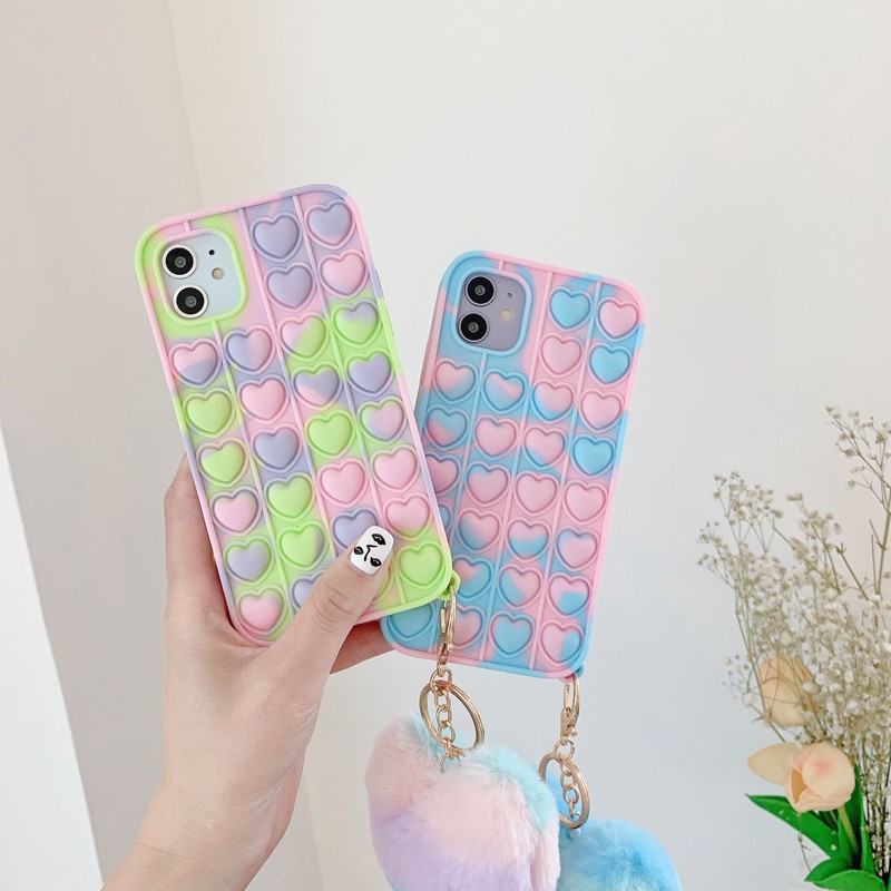 Ốp điện thoại silicon mềm đồ chơi bong bóng thích hợp cho iphone 11 12 13 pro max x xs xr xs max 6 6s 7 8 plus
