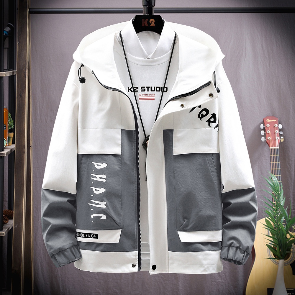 Bộ Quần Áo Thu Đông Nam Áo Khoác Nhẹ Khoá Kéo Phối Màu Thanh Lịch Kèm Quần Jogger Bo Gấu ZENKODLMEN SET NAM 90000133