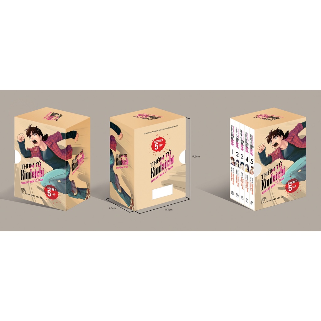 Sách - Thám Tử Kindaichi - Series Kỷ Niệm 20 Năm (Boxset 5 Tập)