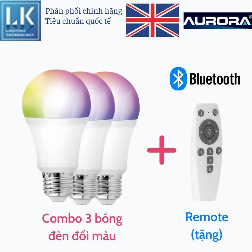 COMBO 3 Bóng đèn LED Chui E27 đổi màu Bluetooth không dây. Chính hãng do LK Lighting phân phối