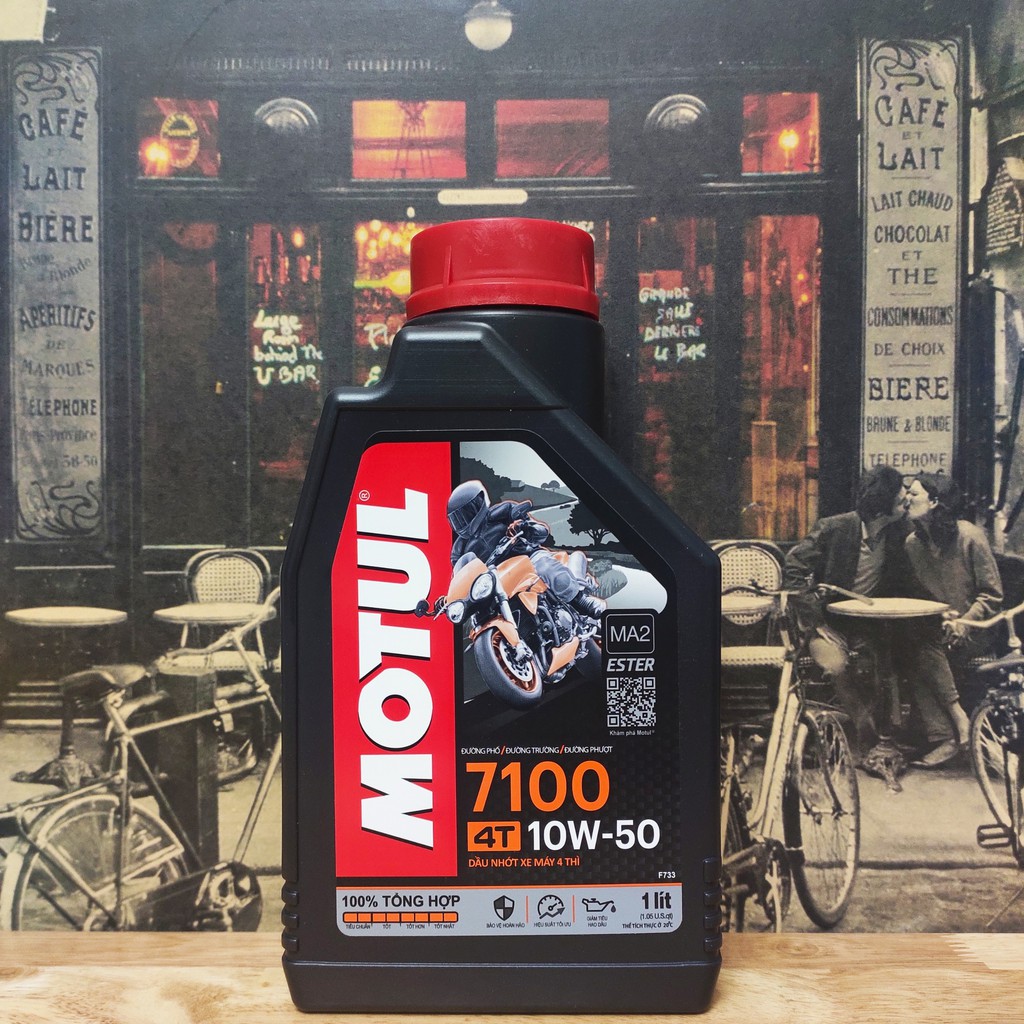  Nhớt Motul 7100 4T 10w50 ( xe số, côn tay)