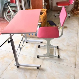 Bộ bàn ghế tăng giảm chiều cao cho bé, có đầy đủ phụ kiện đi kèm