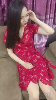 Váy hoa thắt nơ