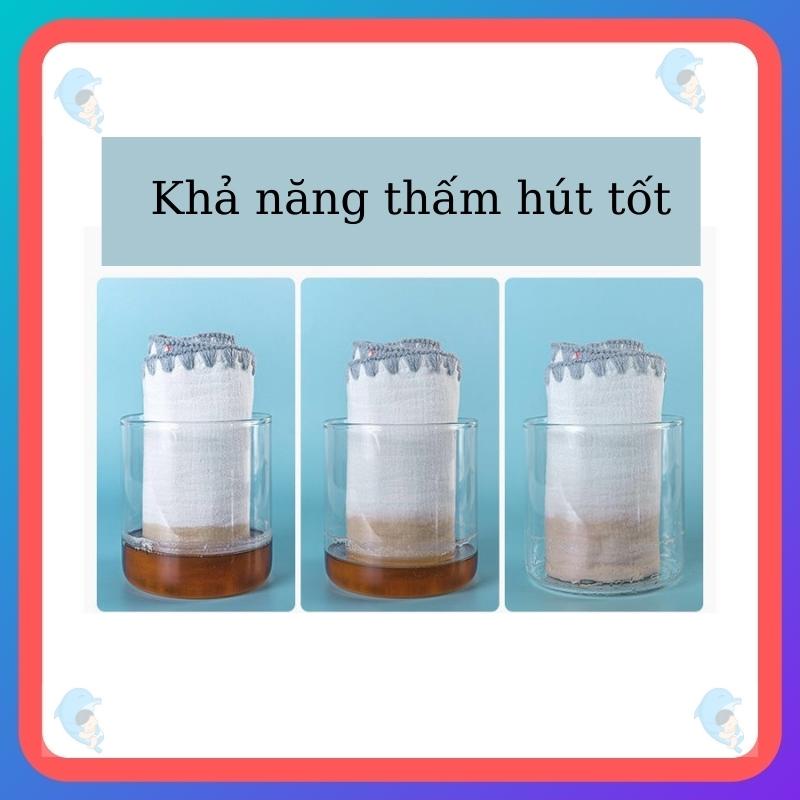 Gối xô hoạ tiết cotton 10 lớp, mềm mịn, thoáng khí, thấm hút tốt thích hợp cho bé sơ sinh