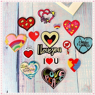☸ sticker ủi thêu chữ i love you ☸ 1 sticker ủi thêu hình cặp đôi