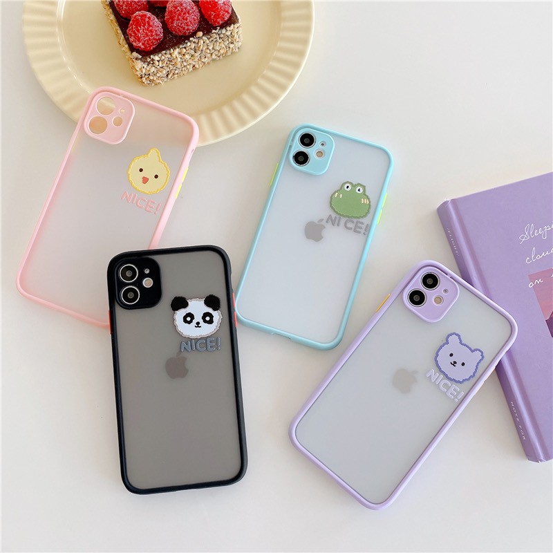 Ốp Onion iPhone bảo vệ camera động vật 4 màu iPhone 7 8 7 Plus 8 Plus X Xs Xr XsMax iPhone 11 11 Pro 11 Promax