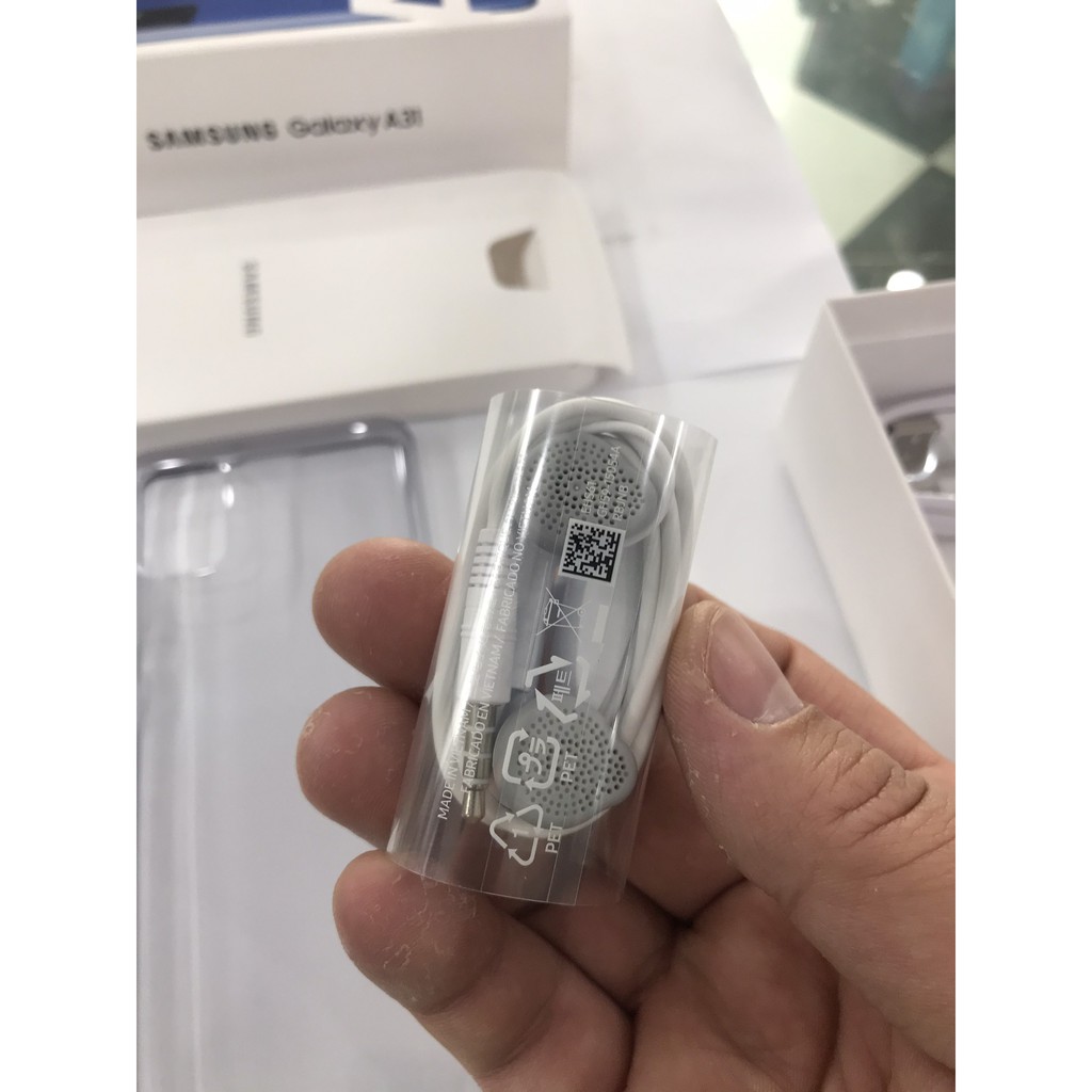 FULL bộ phụ kiện chính hãng sạc cáp - tai nghe - ốp lưng Samsung Galaxy A31