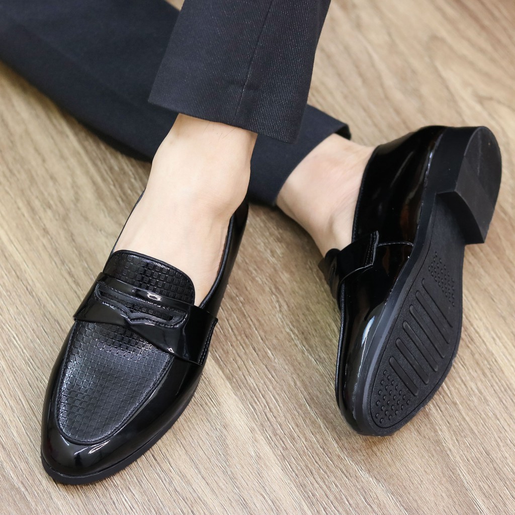 Giày Da nam cực chất xả kho giá gốc mã - giày lười nam L183 | BigBuy360 - bigbuy360.vn