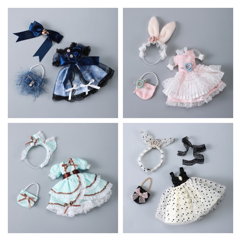 Đầm Công Chúa Đồ Chơi Búp Bê BJD 30Cm