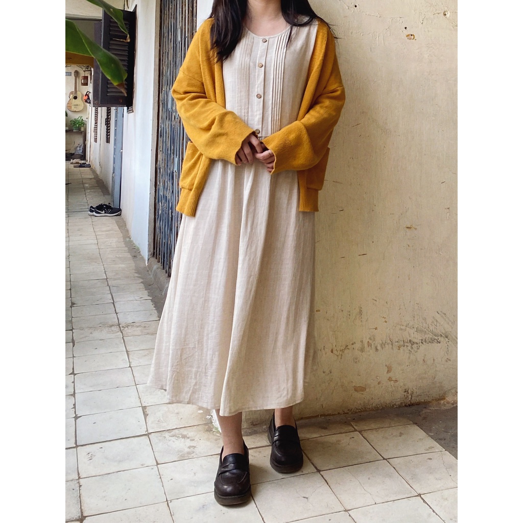 Váy Linen Muối Tiêu