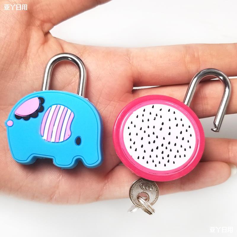 Ổ khóa mini chống trộm cho vali túi xách hình thú trái cây dễ thương KinoShop