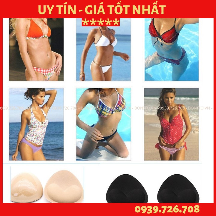 Miếng độn ngực ❤️FREESHIP ❤️Miếng mút độn chuyên dùng cho áo ngực áo bra bikini đồ bơi áo cưới áo lót áo tắm(có hộp)