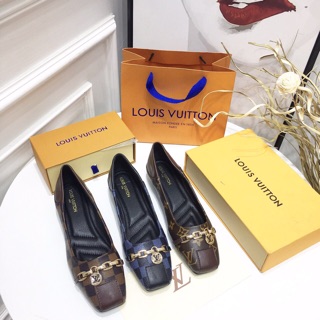 Giày bệt lv đai xích