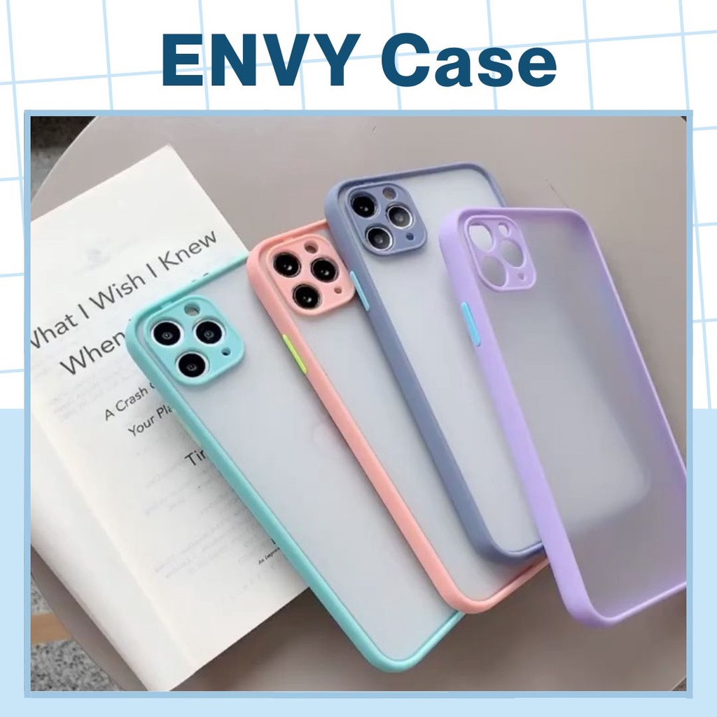 Ốp lưng ip, ốp Nhám chống sốc viền màu cho ip 6/6plus/6s/6splus/7/7plus/8/8plus/x/xr/xs/11/12/13/pro/promax